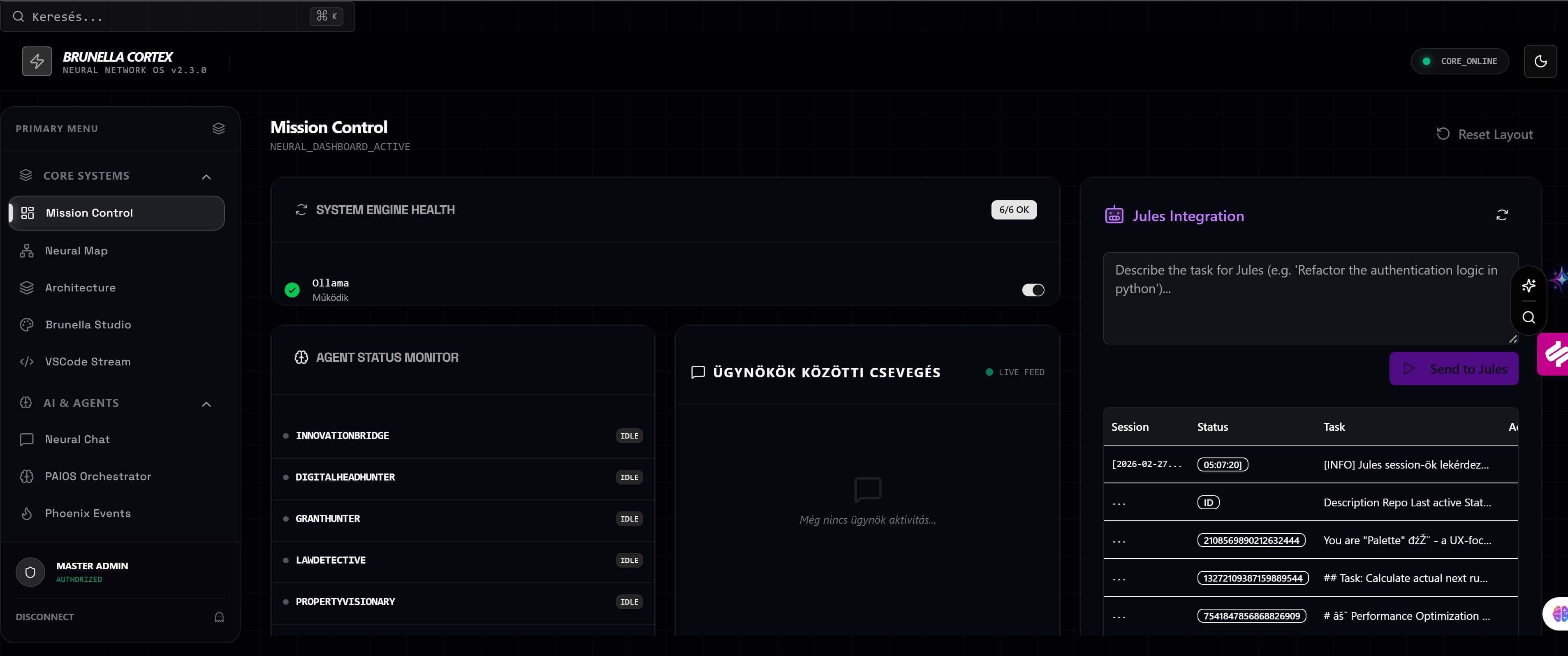 Brunella Agent System képernyőkép