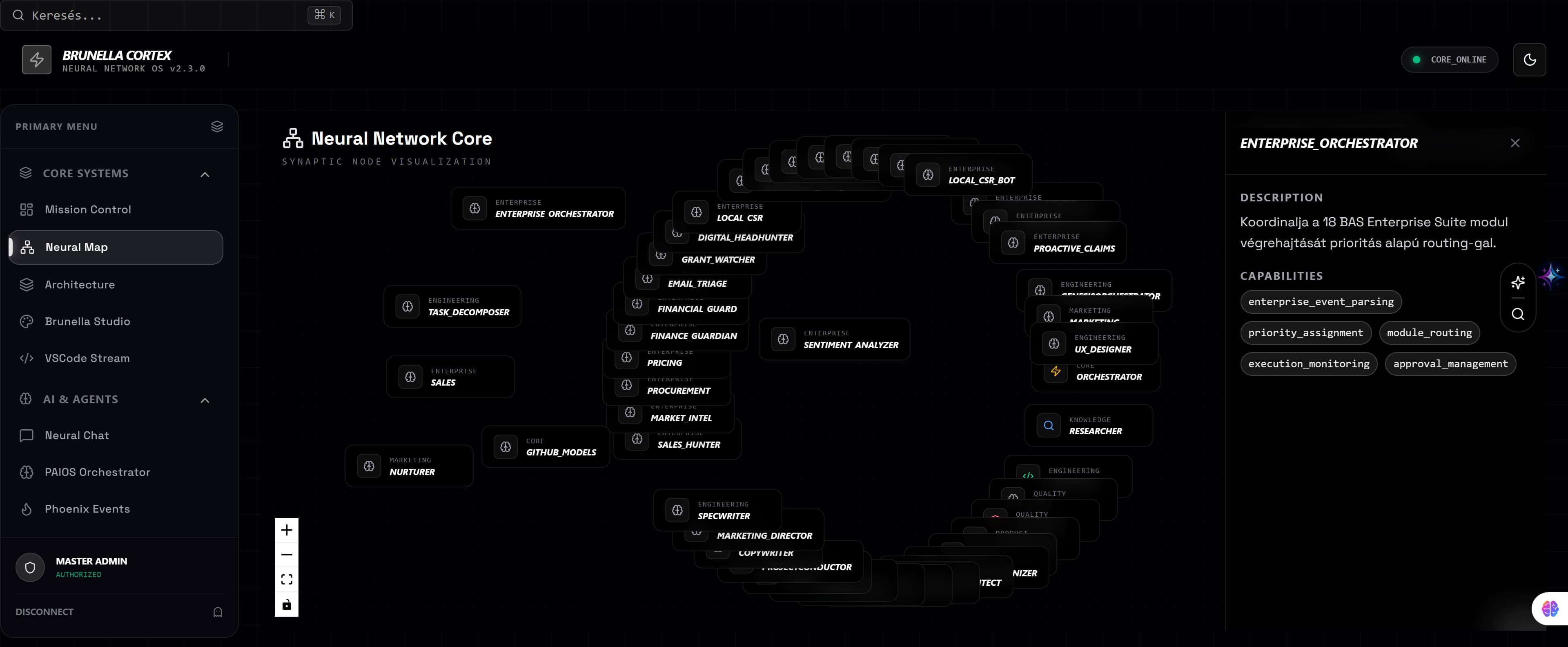 Brunella Agent System képernyőkép