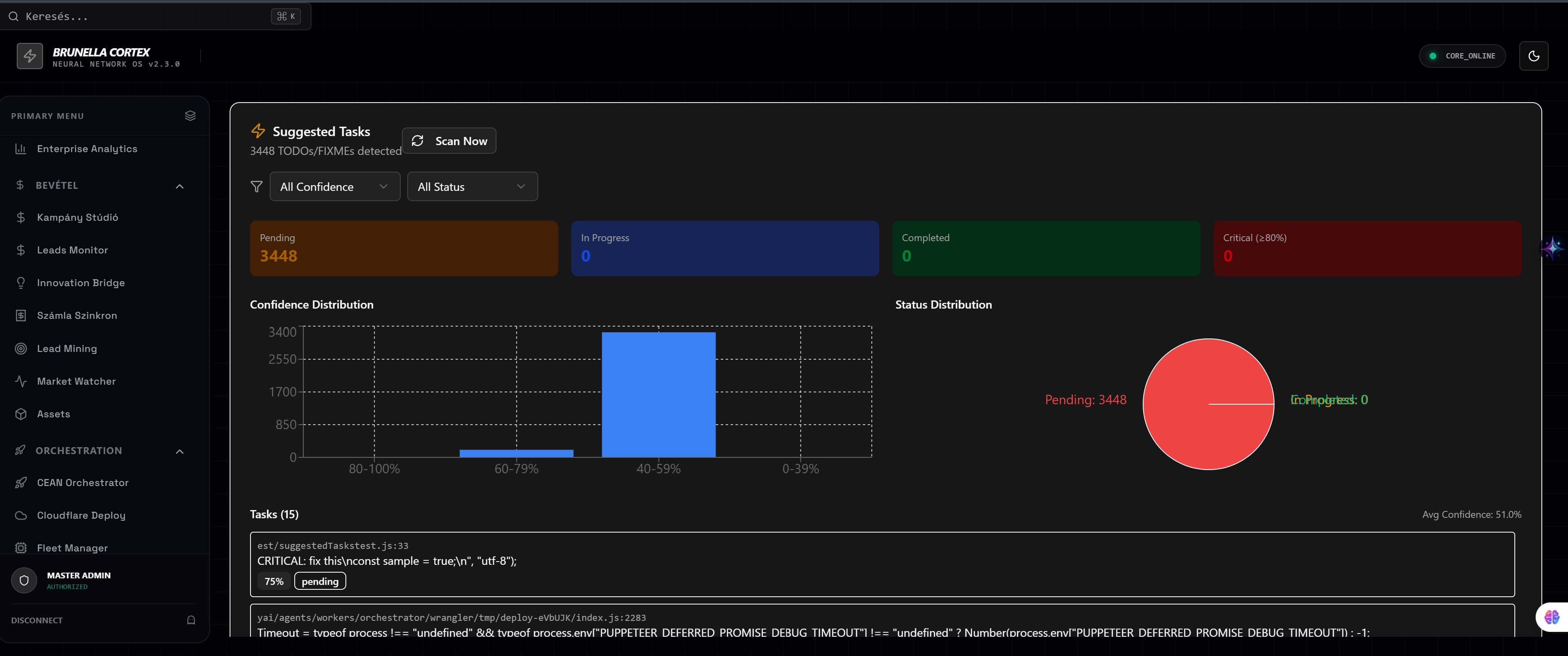 Brunella Agent System képernyőkép